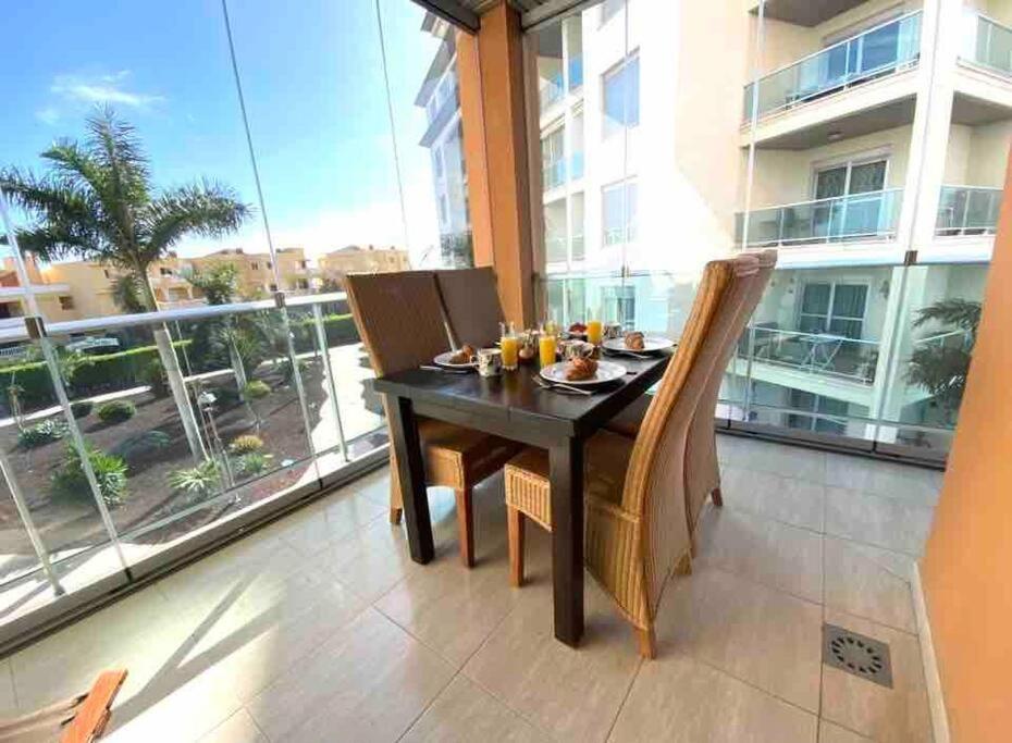 Elegant Colonial Style Ocean View Golf Del Sur Apartment San Miguel de Abona Exterior photo